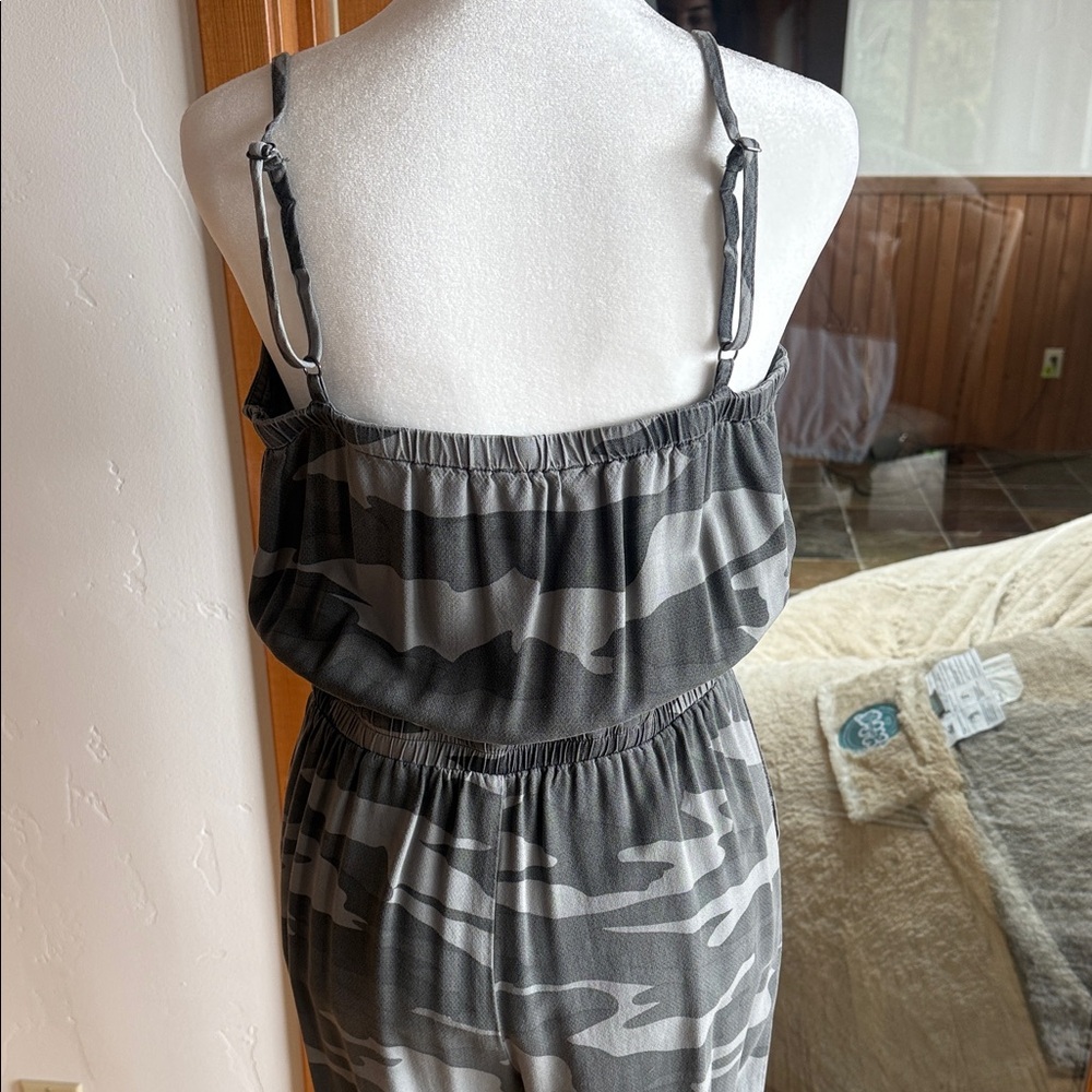 Splendid Gray Camouflage Jumpsuit - Picture 3 of 4